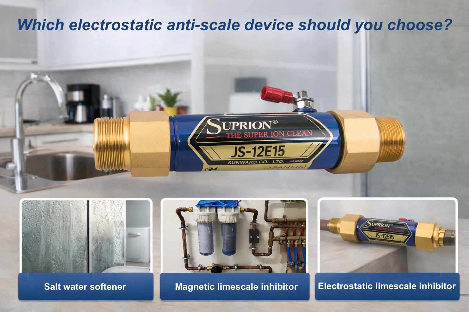 electrostatic limescale device for home installation